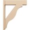 Ekena Millwork 8-in W x 32-in D x 40-in H Funston Block Rough Cedar Woodgrain TimberThane Outlooker, Primed Tan OUTUR080X32X40FST44RCPR - alternate 3